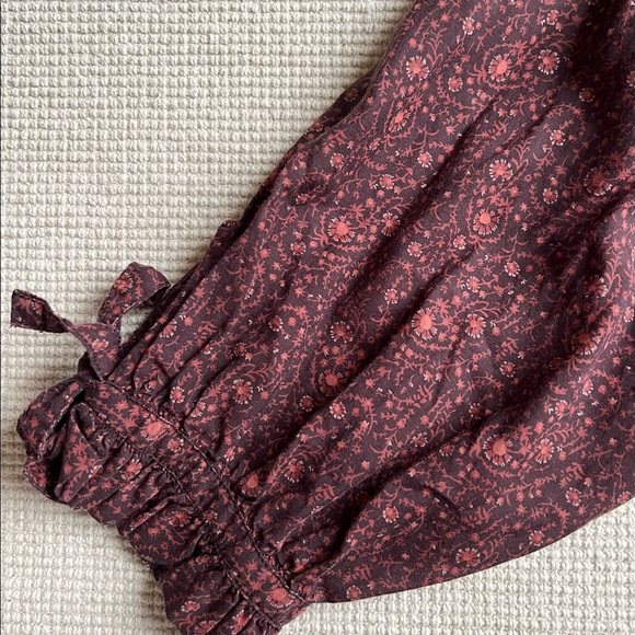SOLD❗️Doen Rose Top in Aubergine Prairie Paisley - Picture 5 of 5